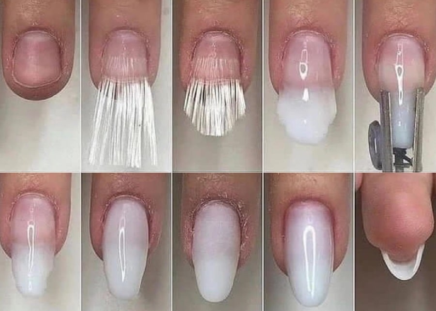 کاشت ناخن فایبرگلاس