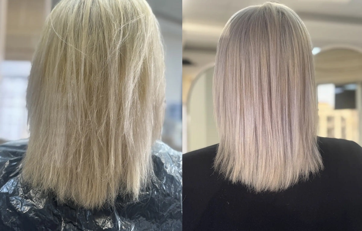 قبل و بعد از کراتینه مو 