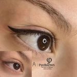 خط چشم و بن مژه سالن زیبایی بانوی هنر بوشهر