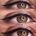 خط چشم و بن مژه سالن زیبایی زیتون بوشهر